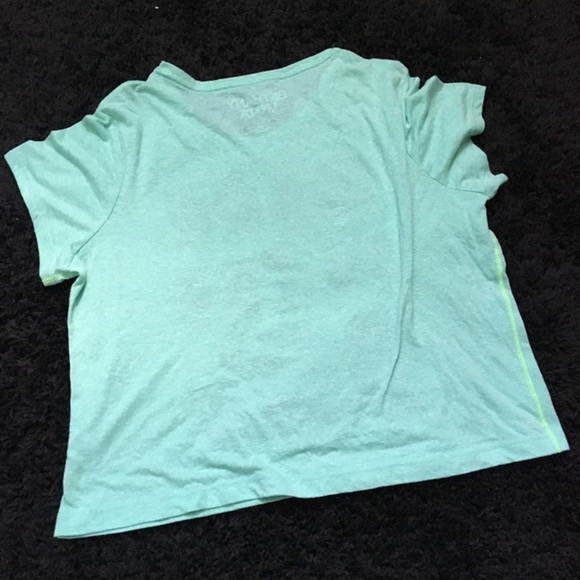 Made in the 90s Mint Cropped Tee - Picture 2 of 3